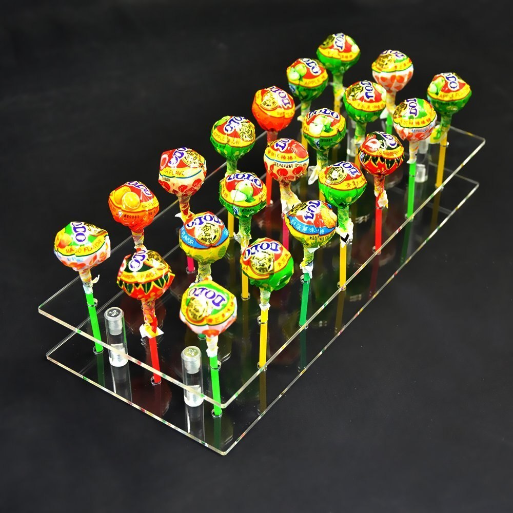 HMROVOOM 21 Hole Cake Pop Display Holder Stand Party Wedding Decoration Candy Display Lollipop Display Stand