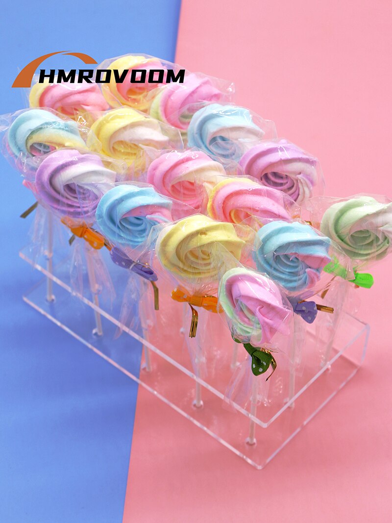 HMROVOOM Acrylic Lollipop Stand,Cake Pop Holder Display Rack for Wedding Party Bithday