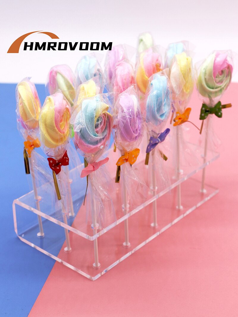 HMROVOOM Acrylic Lollipop Stand,Cake Pop Holder Display Rack for Wedding Party Bithday