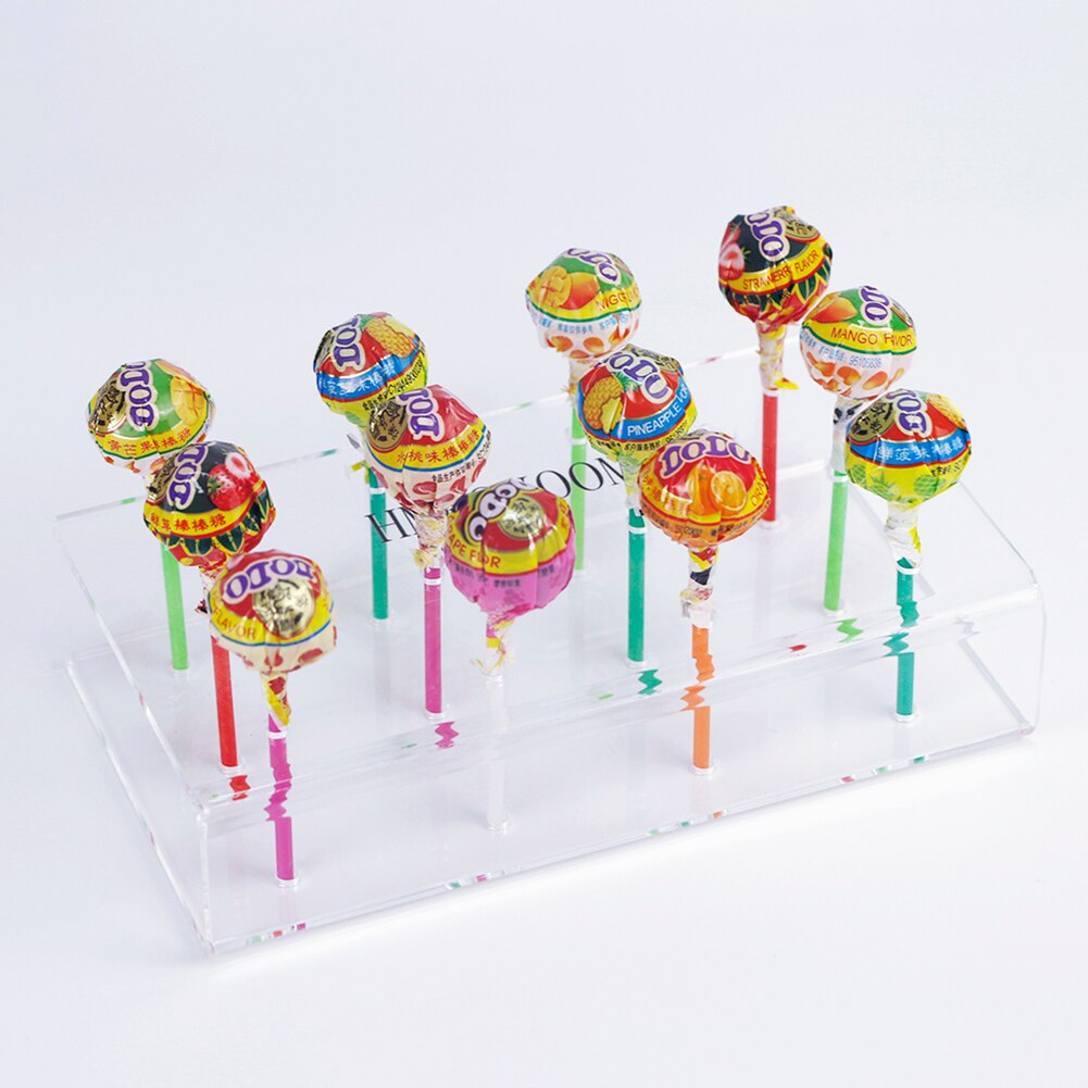 HMROVOOM Acrylic Lollipop Stand,Cake Pop Holder Display Rack for Wedding Party Bithday
