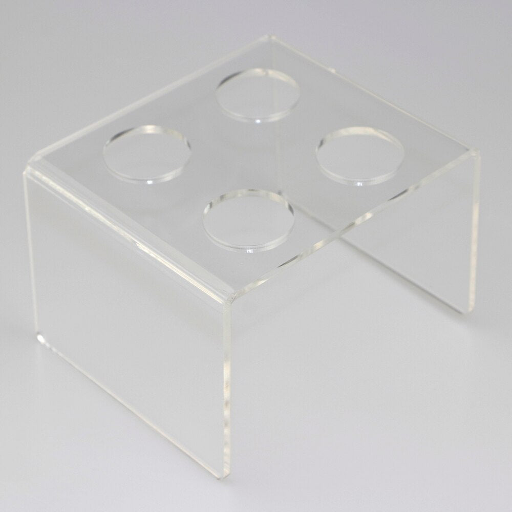 HMROVOOM Transparent 4 Holder Acrylic Ice Cream Cone Stand/Acrylic Cone Holder