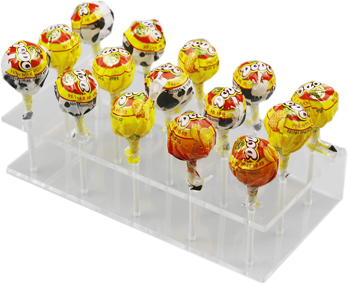 HMROVOOM 15 Holes Acrylic Lollipop Stand,Acrylic Lollipop Holder