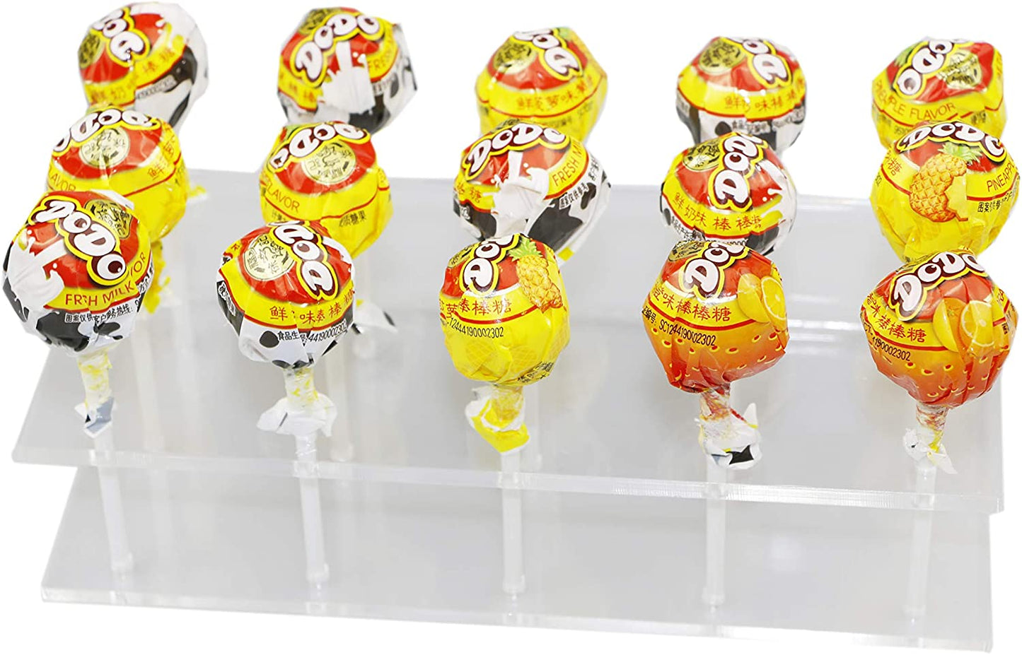HMROVOOM 15 Holes Acrylic Lollipop Stand,Acrylic Lollipop Holder