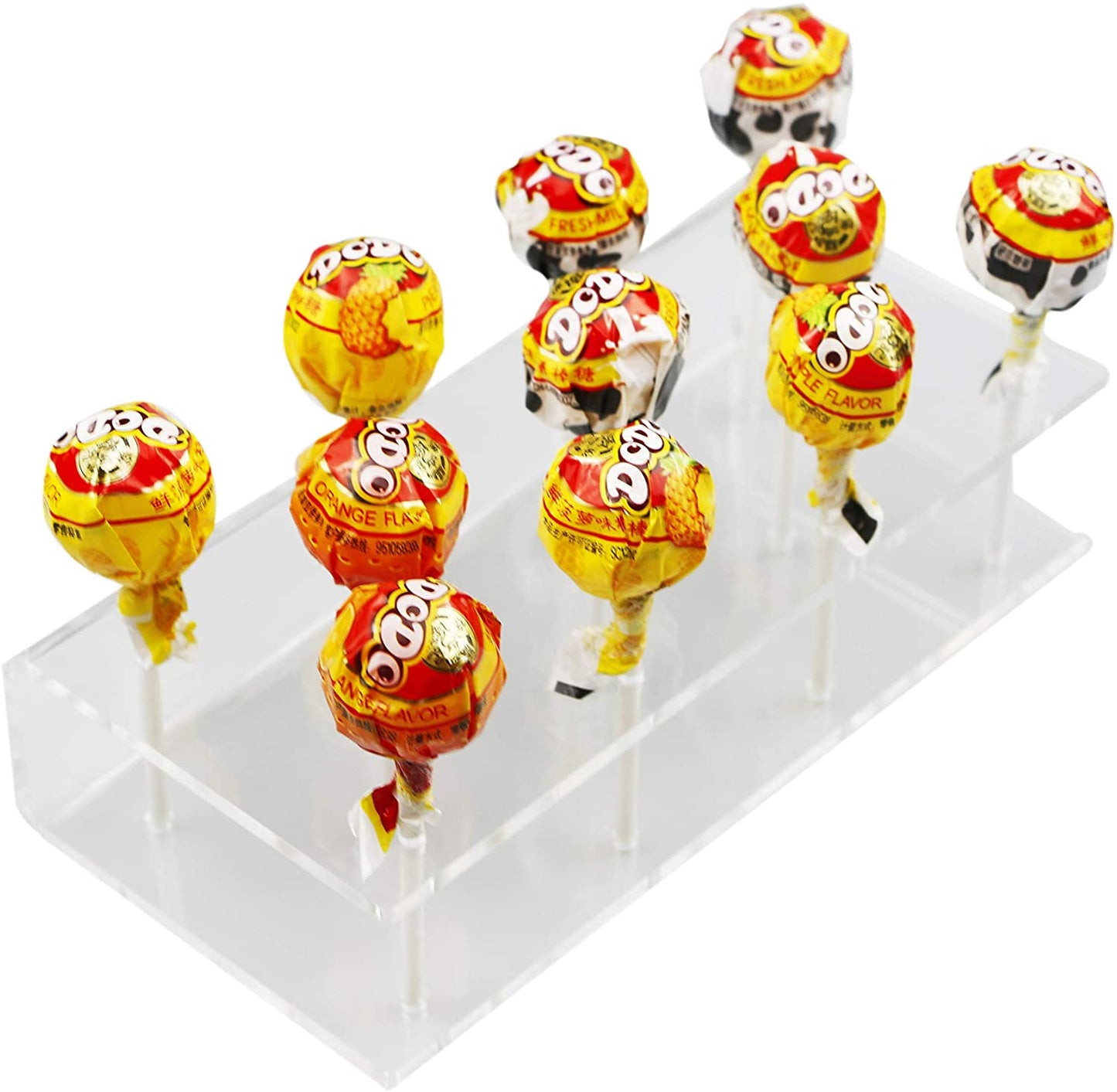 HMROVOOM 11 Holes Acrylic Lollipop Stand,Acrylic Lollipop Holder