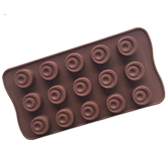HMROVOOM  15 even a half moon dot Chocolate Mold DIY ice mold baking tool Alps shape