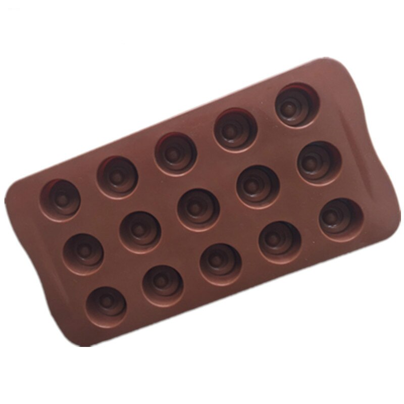 HMROVOOM 15 even a half moon dot Chocolate Mold DIY ice mold baking tool Alps shape