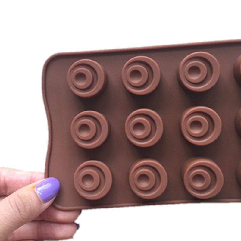 HMROVOOM 15 even a half moon dot Chocolate Mold DIY ice mold baking tool Alps shape
