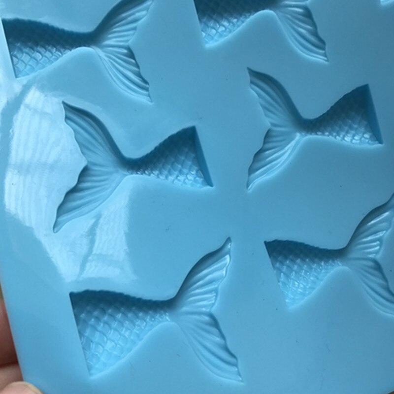 HMROVOOM 16 creative fish tail, sugar mold, silicone lace mold