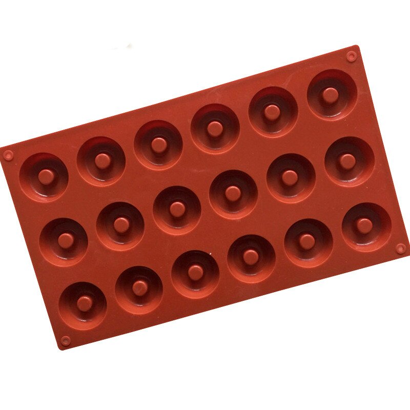 HMROVOOM 18 even silicone doughnut mould biscuit chocolate mould home baking snack mould