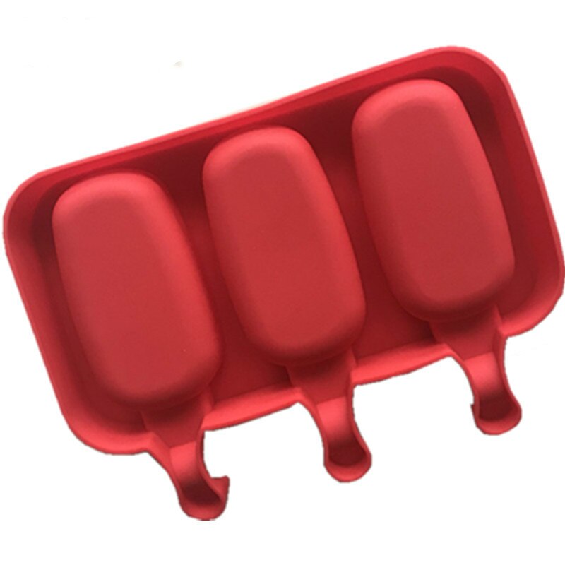HMROVOOM 3 even elliptical silica gel ice cream mold DIY can recycle the bar stick ice baby auxiliary food mold