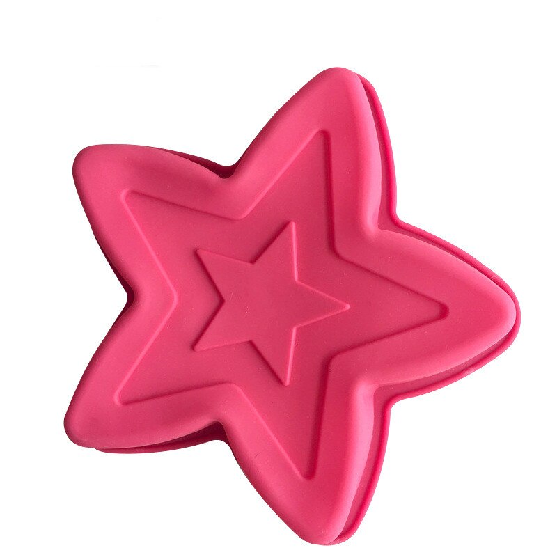 HMROVOOM Large single Pentagram silicone cake mold kitchen roasting tool handmade DIY star cake mold