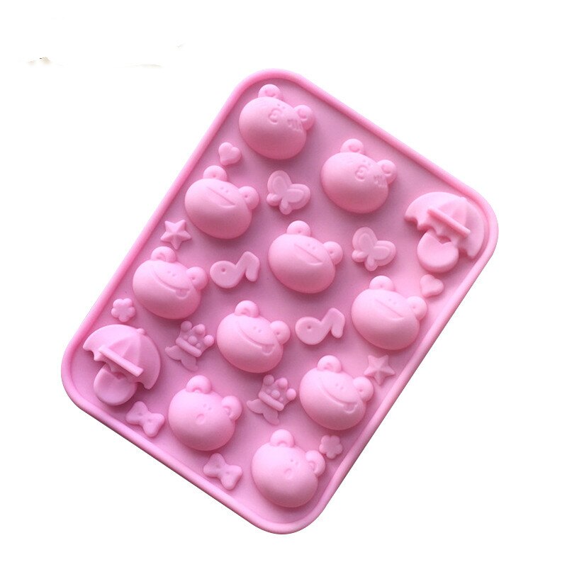 HMROVOOM Multi expression big eye frog, silica gel, chocolate mold