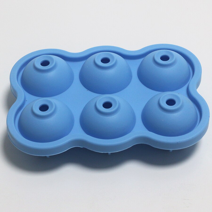 HMROVOOM Silicone 6 hole ice hockey mold Silicone ice cubes Silicone 6 even ice grid mold Ball hockey