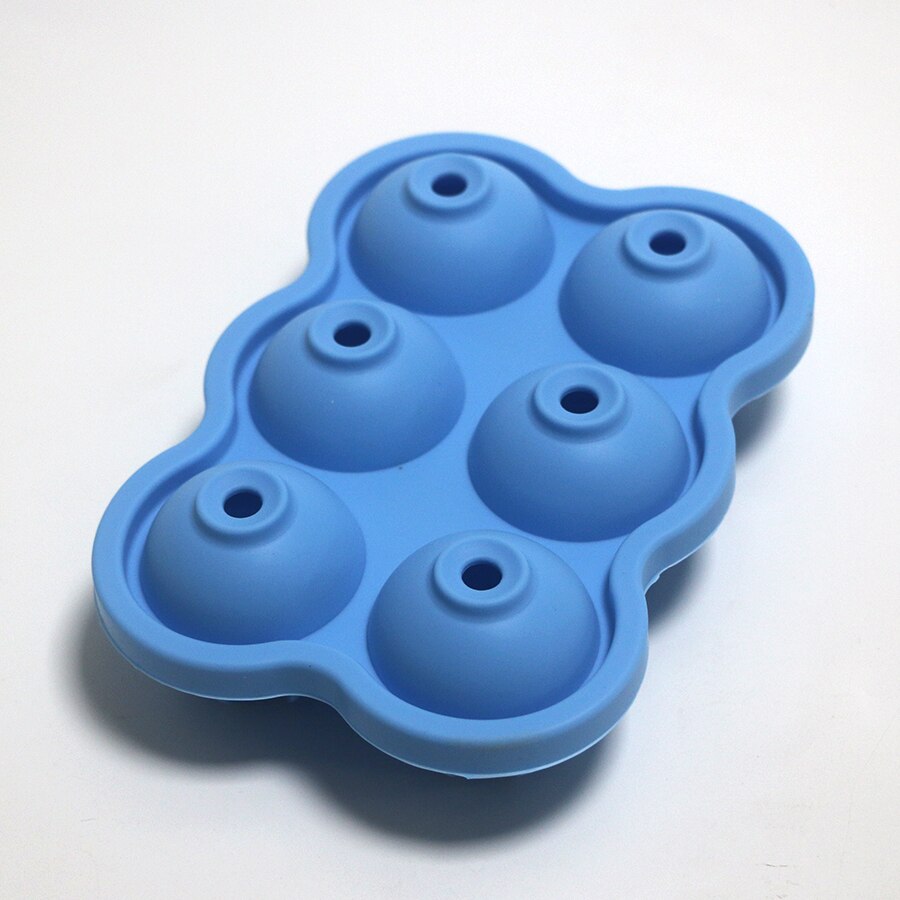 HMROVOOM Silicone 6 hole ice hockey mold Silicone ice cubes Silicone 6 even ice grid mold Ball hockey