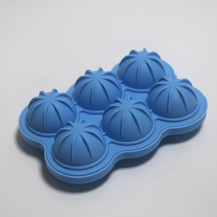HMROVOOM Silicone 6 hole ice hockey mold Silicone ice cubes Silicone 6 even ice grid mold Ball hockey