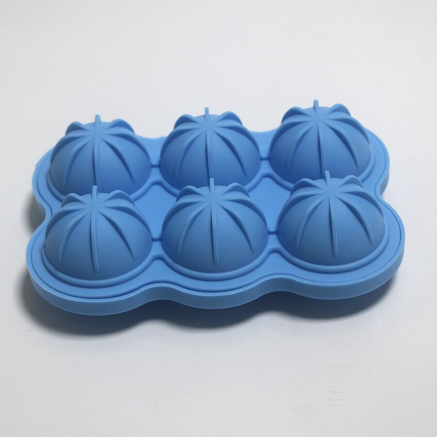 HMROVOOM Silicone 6 hole ice hockey mold Silicone ice cubes Silicone 6 even ice grid mold Ball hockey