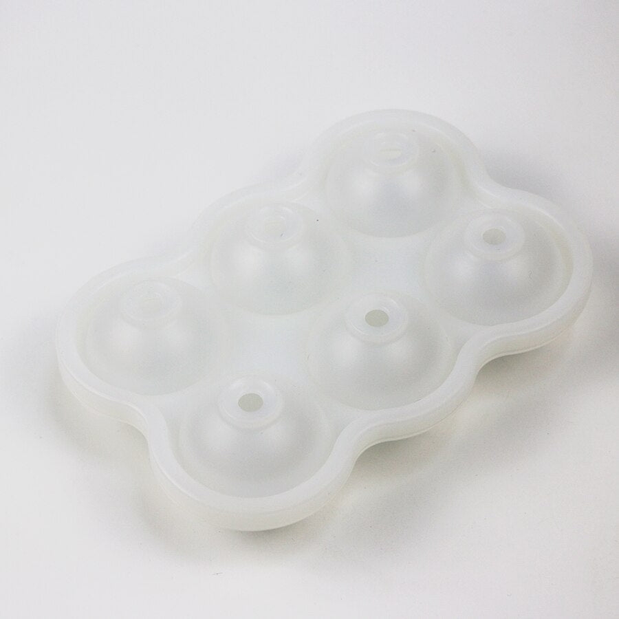 HMROVOOM Silicone 6 hole ice hockey mold Silicone ice cubes Silicone 6 even ice grid mold Ball hockey