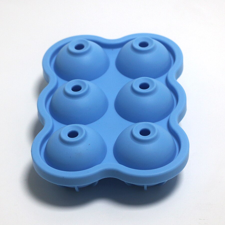 HMROVOOM Silicone 6 hole ice hockey mold Silicone ice cubes Silicone 6 even ice grid mold Ball hockey