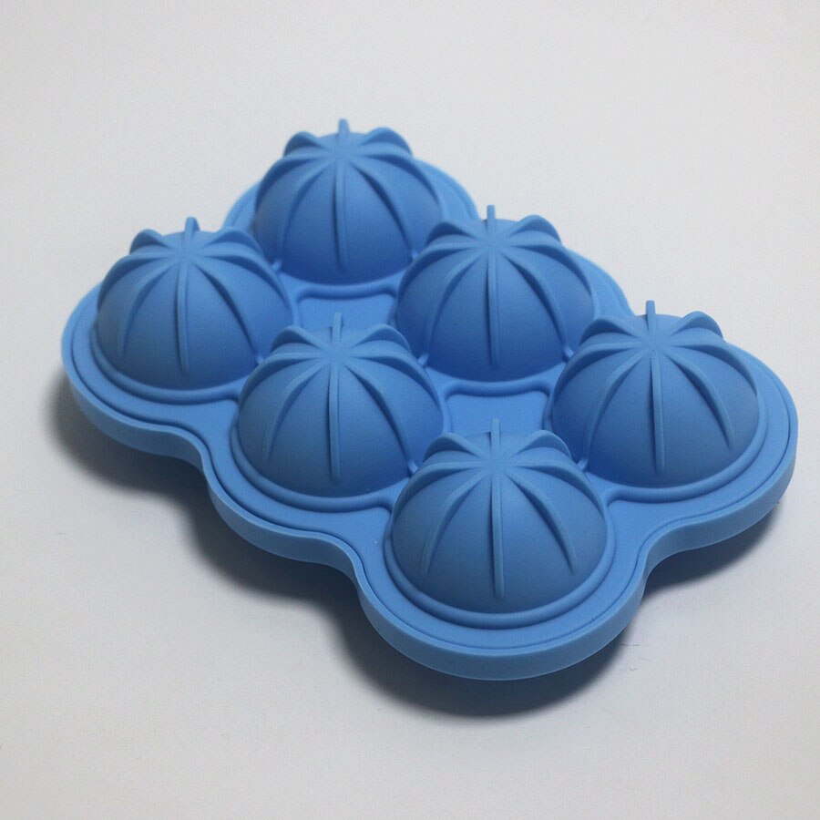 HMROVOOM Silicone 6 hole ice hockey mold Silicone ice cubes Silicone 6 even ice grid mold Ball hockey