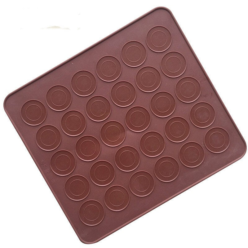 HMROVOOM Silicone operated chopping board Silicone macaroon cushion 30 hole round macaroon cushion