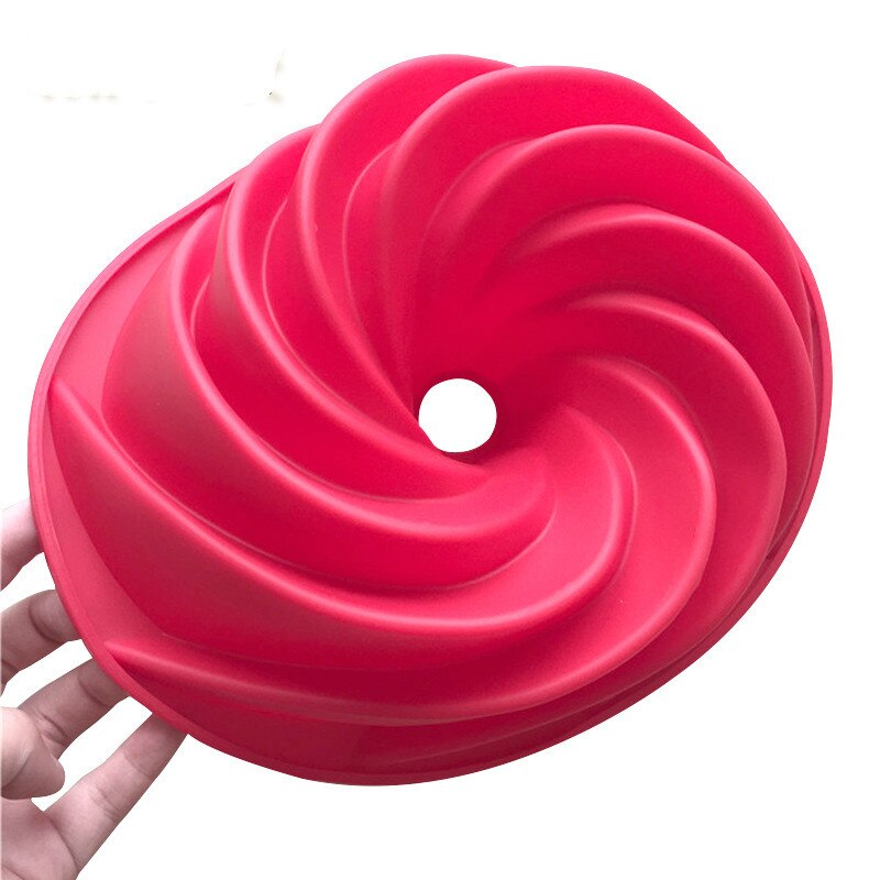 HMROVOOM Single swirl silicone cake mold grill silicone cake mold tray