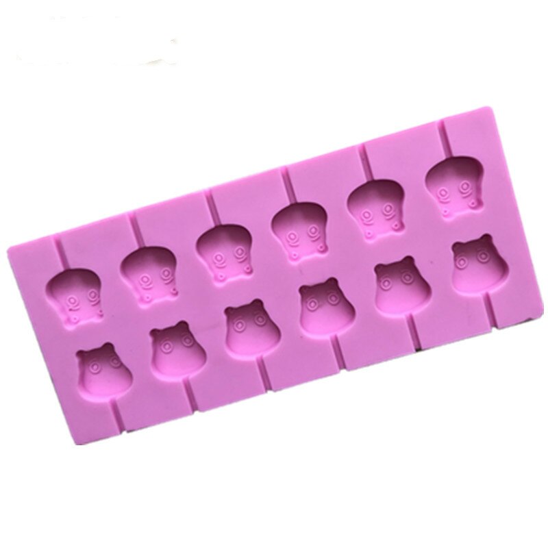 HMROVOOM With 20 sticks silicone lollipop mold children's hand-made star lollipop mold bear chocolate candy mold DIY