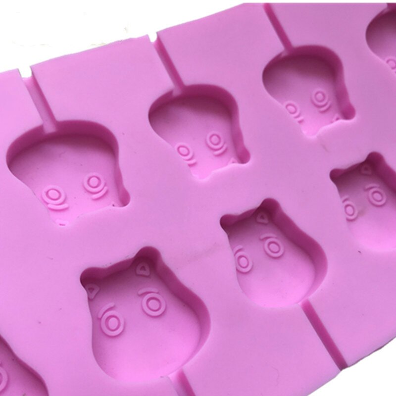 HMROVOOM With 20 sticks silicone lollipop mold children's hand-made star lollipop mold bear chocolate candy mold DIY