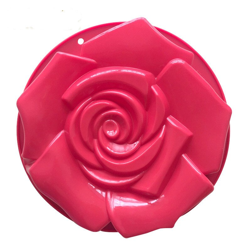 HMROVOOMSingle large rose baking tray silica gel cake mold single hole large silica gel mold large baking tray toast bread mold