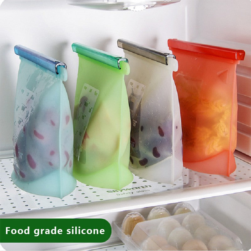 HMROVOOM fresh-keeping bag Food-grade vacuum silicone storage bag Soup freezer 1000ml