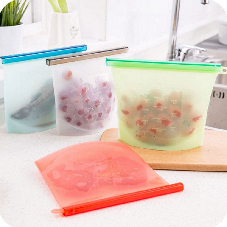 HMROVOOM fresh-keeping bag Food-grade vacuum silicone storage bag Soup freezer 1000ml