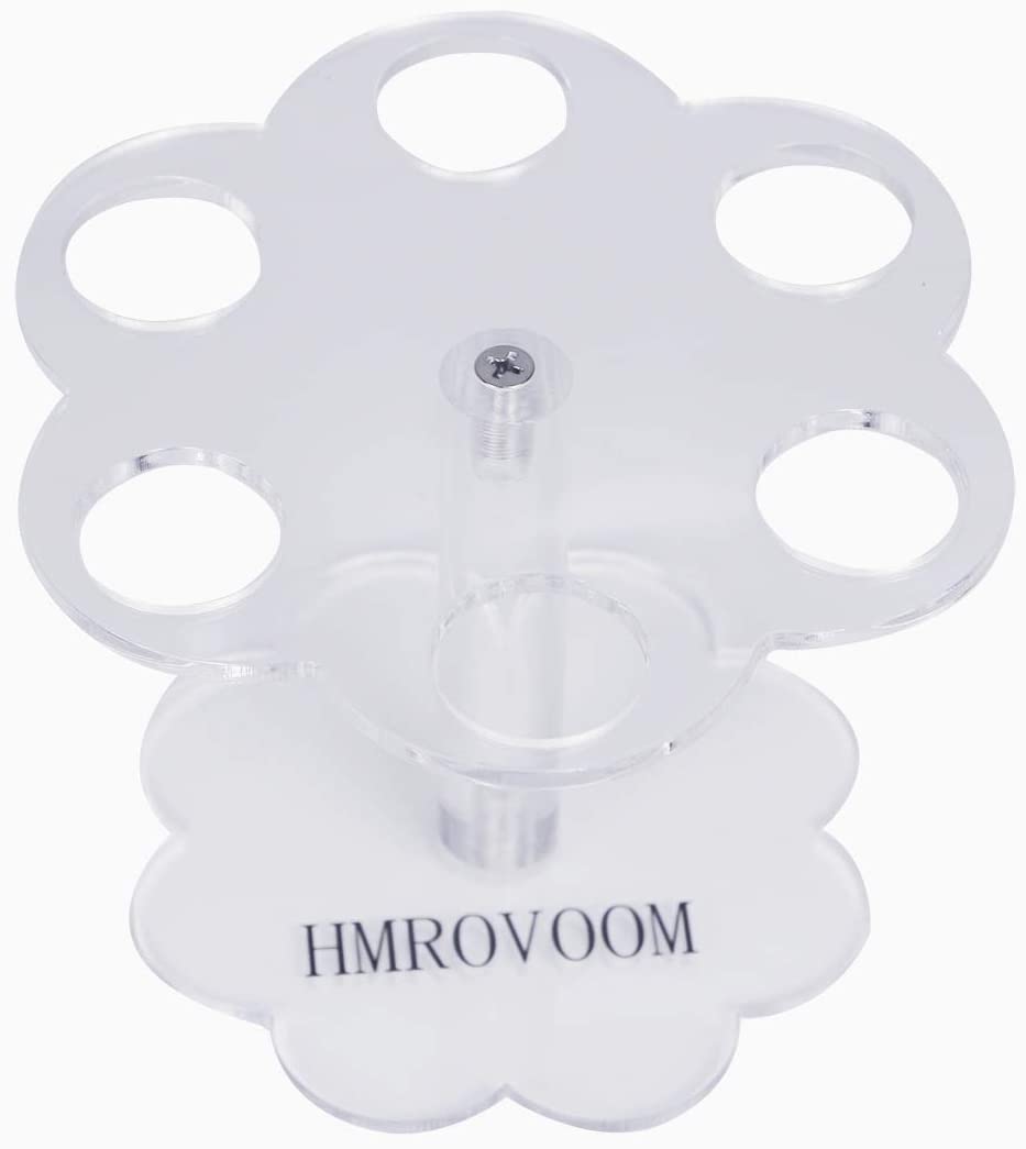 HMROVOOM Dishers for Ice Cream/Acrylic Ice Cream Stand (6 holes Flower shape)