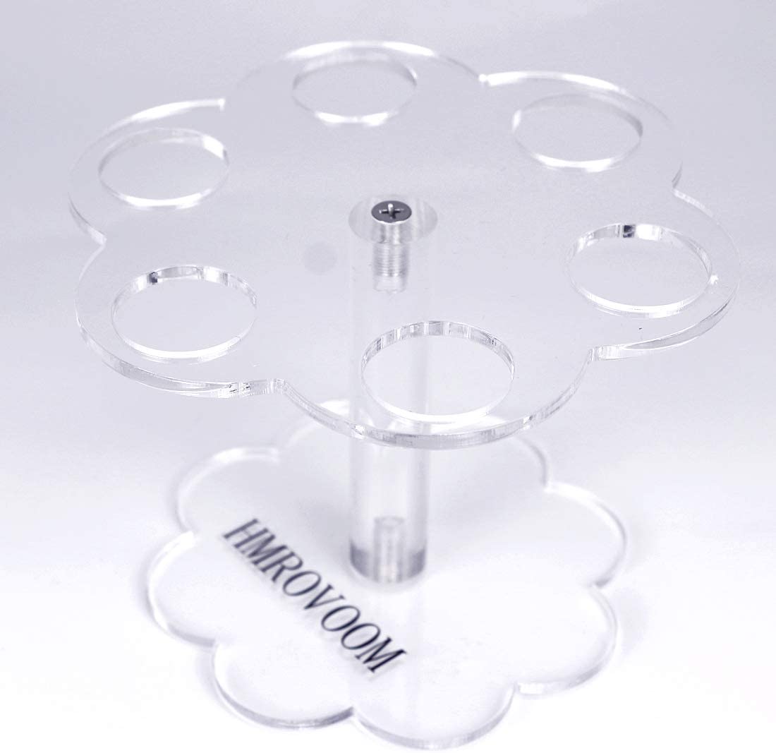 HMROVOOM Dishers for Ice Cream/Acrylic Ice Cream Stand (6 holes Flower shape)