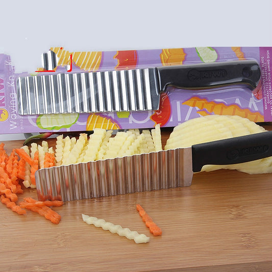 HMROVOOM French stainless steel wave knife professional potato cutting machine corrugated knife cutting French fries corrugated knife
