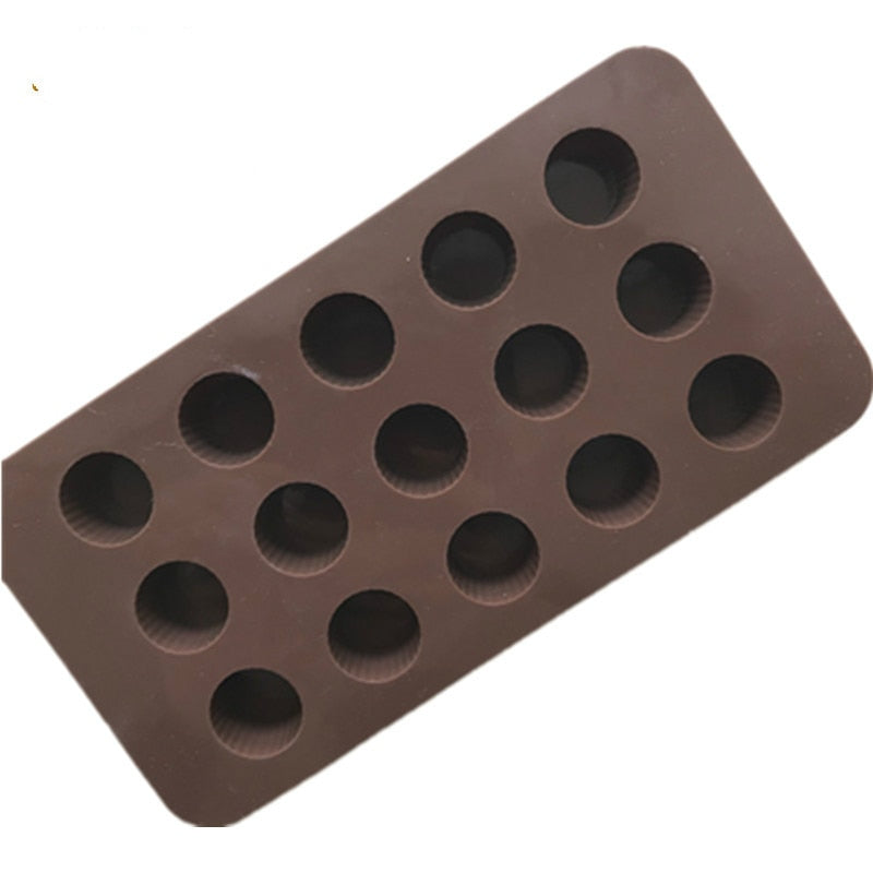 HMROVOOM 15 columnar striped silicone chocolate mold silica gel ice lattice mold silicone gel baking aromatherapy mold