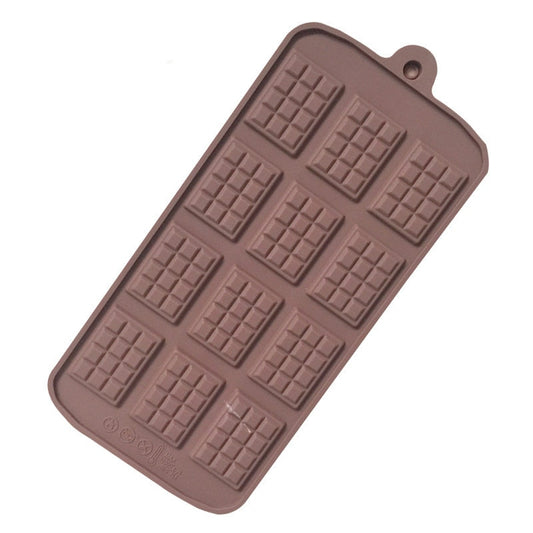 HMROVOOM  Creative waffle silicone chocolate thin skin silicone sugar molds DIY bake tool chocolate chip module