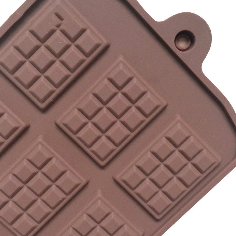 HMROVOOM  Creative waffle silicone chocolate thin skin silicone sugar molds DIY bake tool chocolate chip module