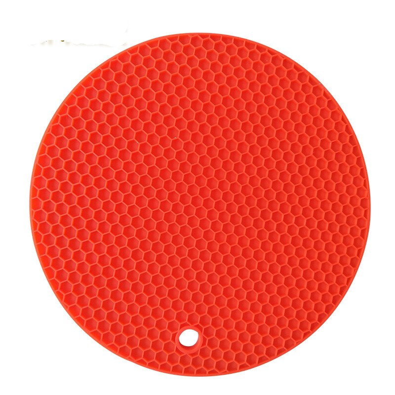 HMROVOOM  Round insulation pad Silicone honeycomb pad Easy to clean high temperature pot