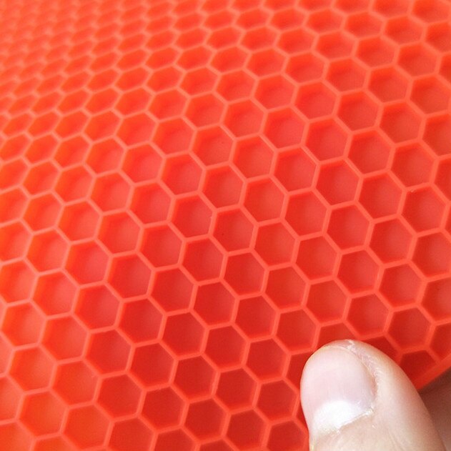 HMROVOOM  Round insulation pad Silicone honeycomb pad Easy to clean high temperature pot