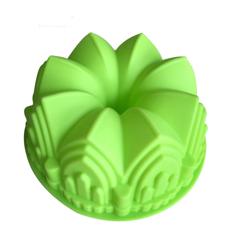 HMROVOOM  Single Castle crown baking pan silicone cake mold Chiffon silicone disk